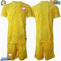 Polen Keeper Hjemmedraktsett Barn EM 2024 Kortermet (+ Korte bukser)